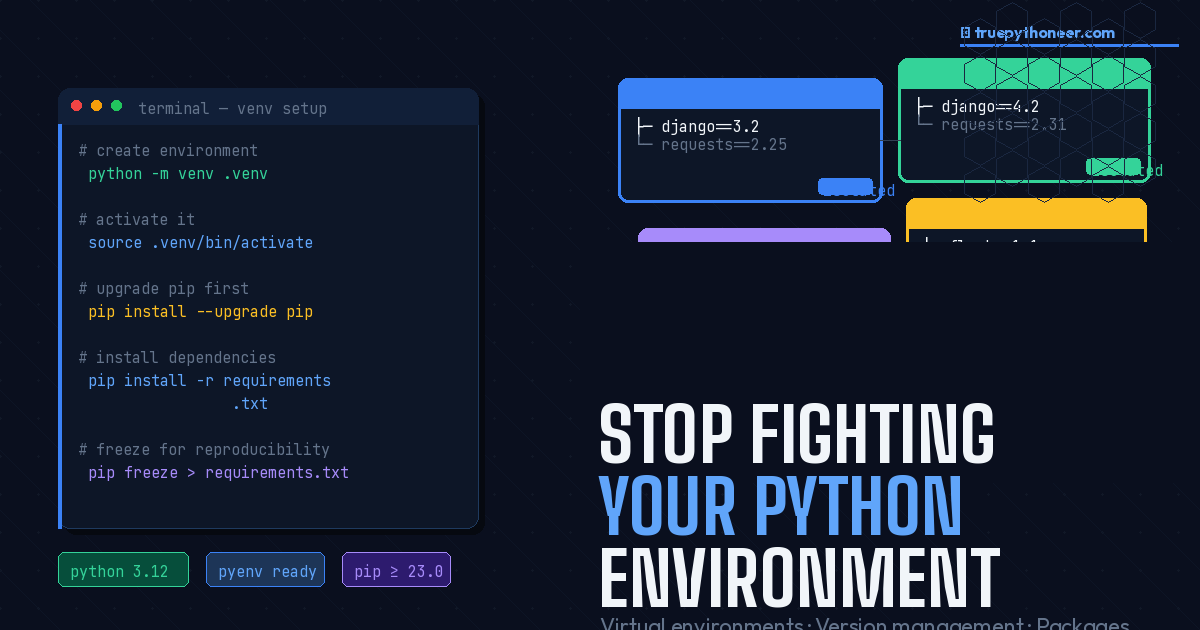 Stop Fighting Your Python Environment: A Practical Guide | TruePythoneer